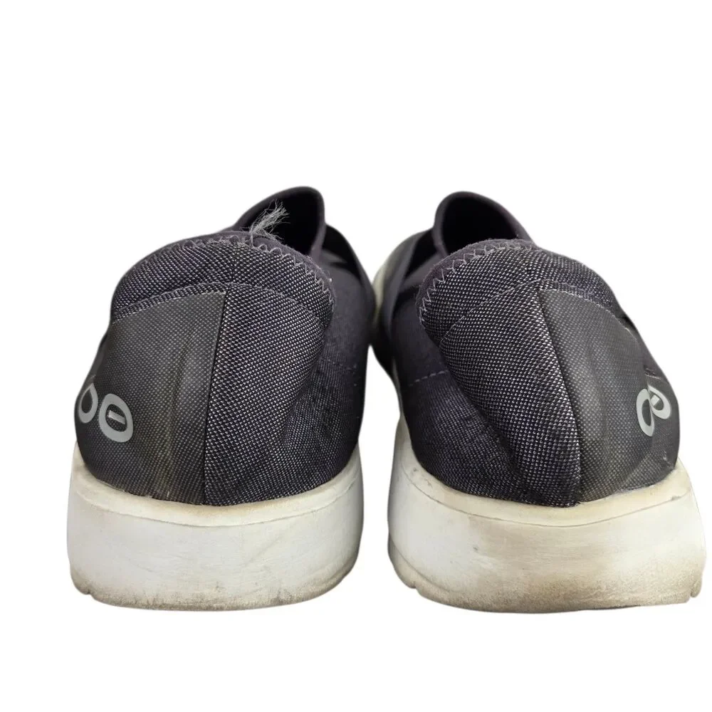 OOFOS Oomg Women's 10 Gray White Recovery Sneakers Slip-On Low Top Comfort Shoes